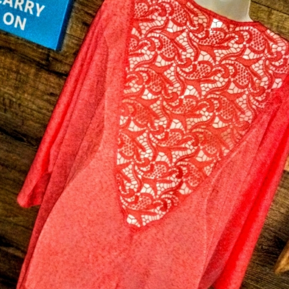 It's Shrug Size L Knit Crochet Back Drop Hem NWOT - Picture 7 of 12